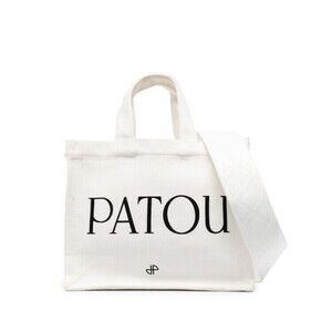 Patou Logo-Print Canvas Tote Bag - NWT